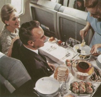 1960s Pres Hor'd cart interchange flyer a by Pan Am Catering 1960.1970